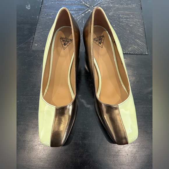 Fluevog Tasty Vogs Lucienne Discontinued Two-Tone Mod Pump - Picture 2 of 11